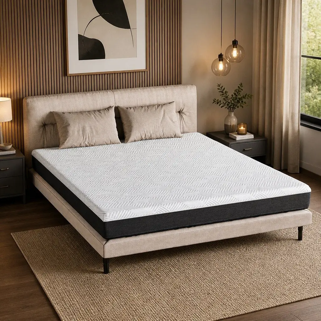Memory Foam Mattress Pad Gel Cooling Hypoallergenic Double 20cm