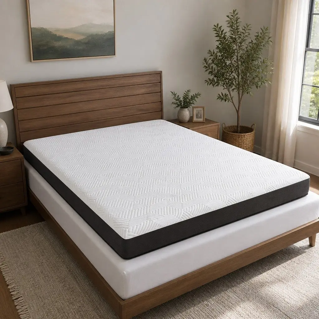 Gel Memory Foam Mattress Pad Cooling Hypoallergenic 20 cm