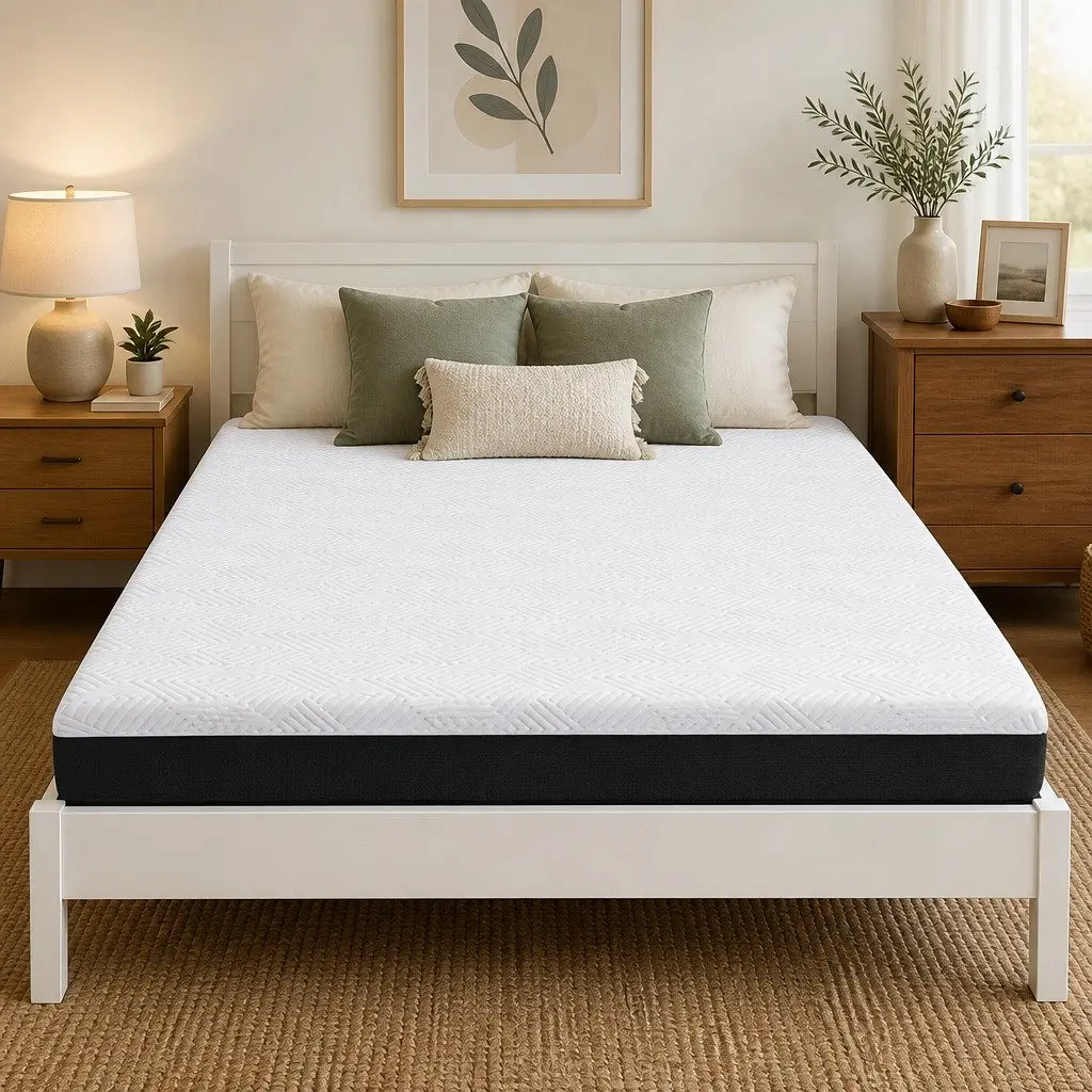 Gel Memory Foam Mattress Pad Cooling Hypoallergenic 20 cm