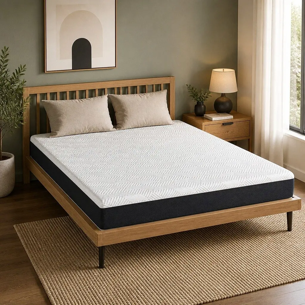 Gel Memory Foam Mattress Pad Cooling Hypoallergenic 20 cm