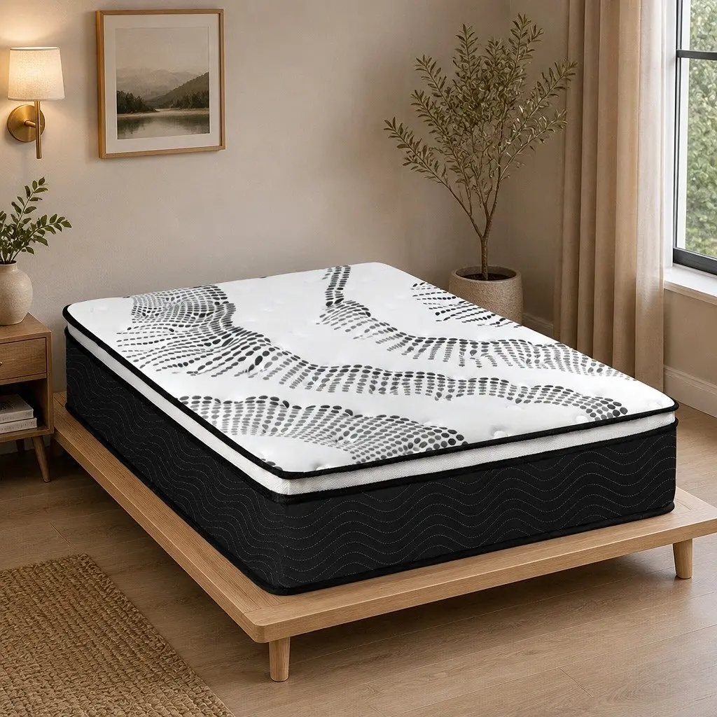 Pocket Spring Mattress 7 Zone Hybrid Foam Support 32cm King Single