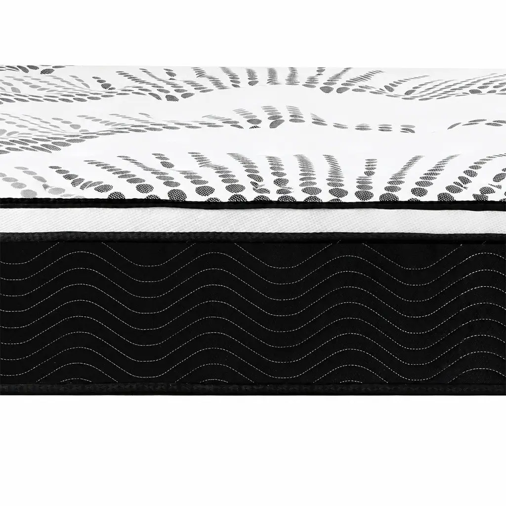 Queen Mattress 7 Zone Pocket Spring Medium Firm Hybrid Foam Support 32cm