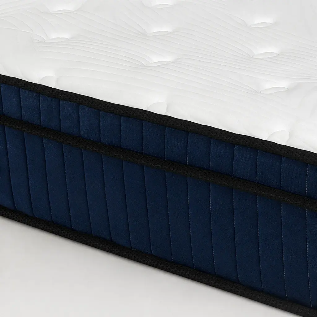 Double Mattress 7 Zone Pocket Spring Medium Firm Hybrid Foam Support 138cm x 188cm