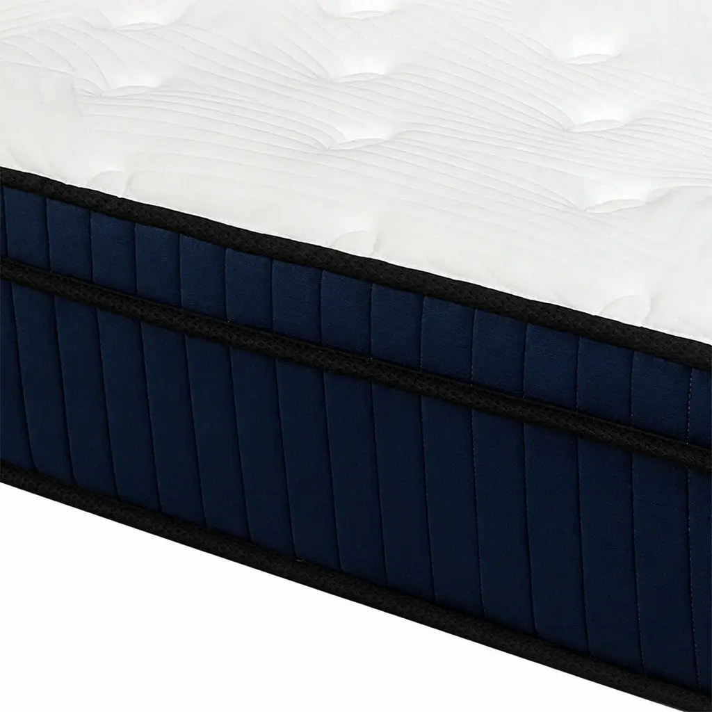 King Single Mattress 34cm 7 Zone Pocket Spring Hybrid Foam Orthopedic Support
