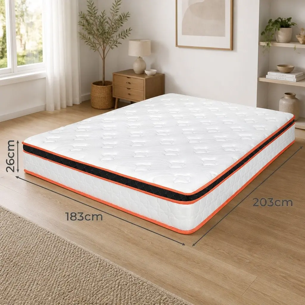 7 Zone Pocket Spring Mattress Hybrid Foam Medium Firm King Size