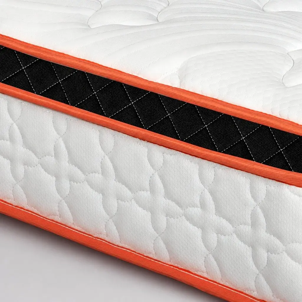 7 Zone Pocket Spring Mattress Medium Firm 26cm King Single Hybrid Foam Support Orthopedic