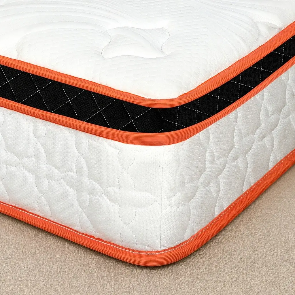 7 Zone Pocket Spring Mattress Queen Medium Firm Hybrid Foam Support Orthopedic