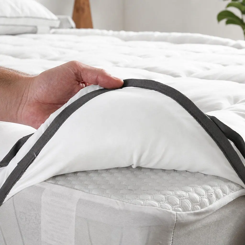 Mattress Topper Soft Double Bed 4-5cm Thick Fitted Elastic Skirt