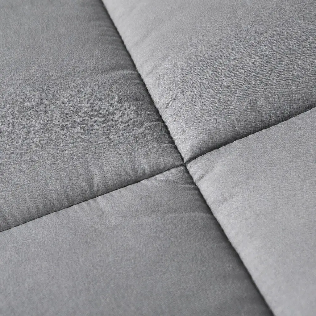 Mattress Topper Bamboo Charcoal Fibre King Size Fitted Elastic Bedding