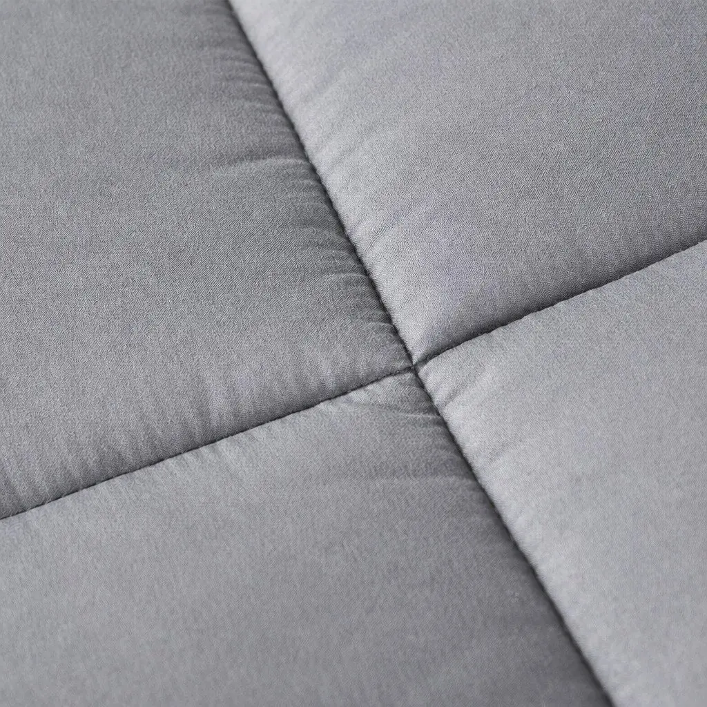 Mattress Topper Bamboo Charcoal Fibre King Single Fitted Elastic Edge