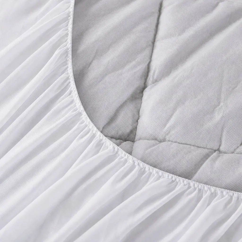 Bamboo Pillowtop Mattress Topper Cooling Queen Size Fitted