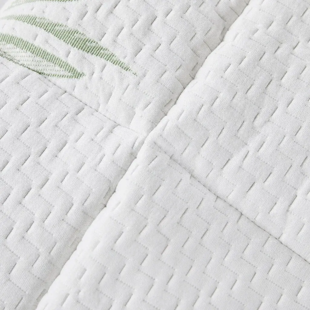 Bamboo Pillowtop Mattress Topper Cooling Queen Size Fitted