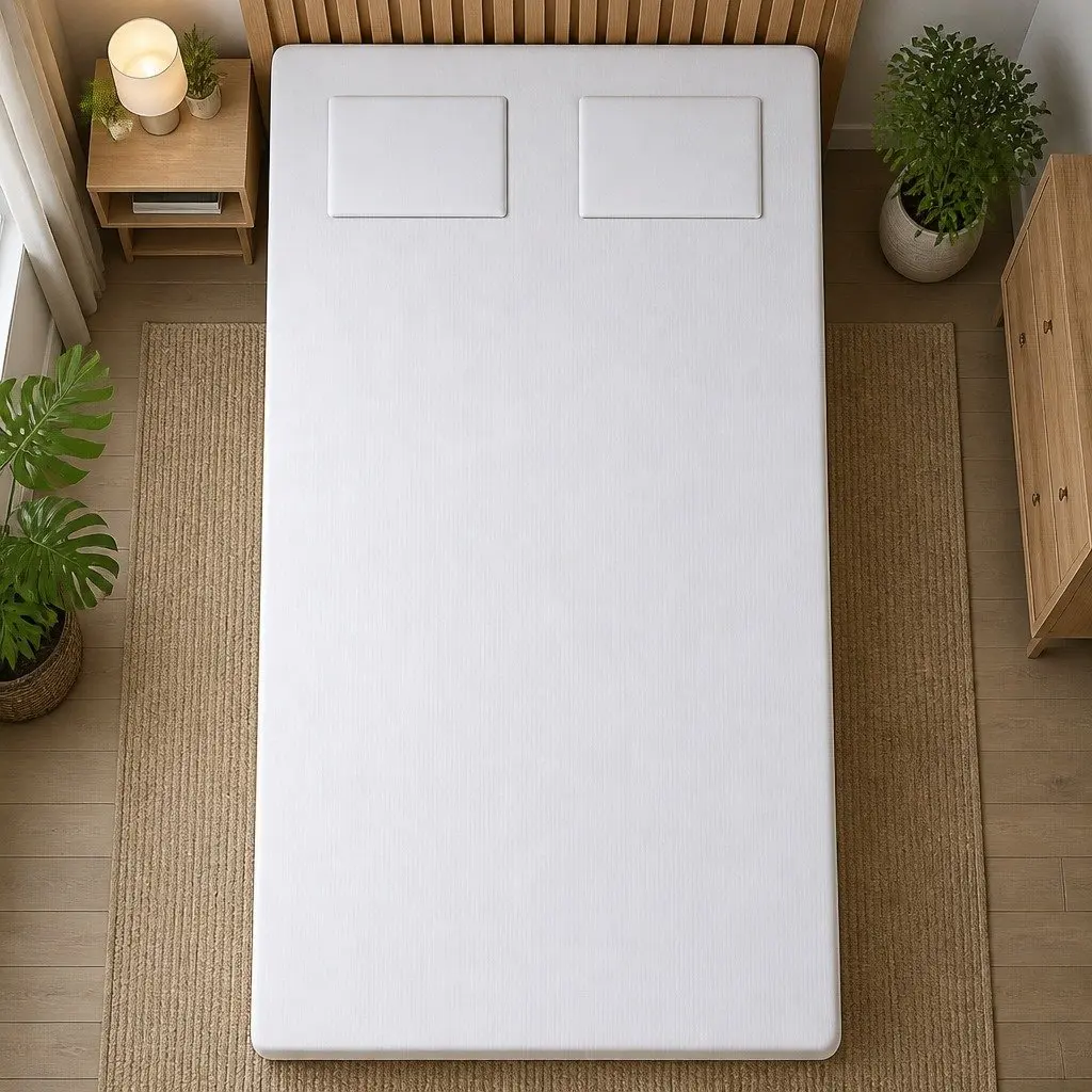 Single Bamboo Pillowtop Mattress Topper Cooling Protector 190cm L x 90cm W