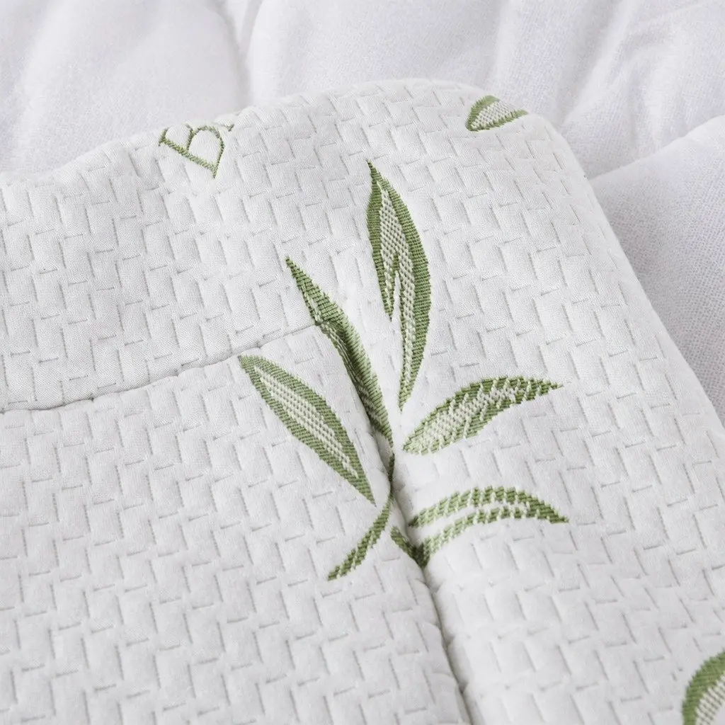 Single Bamboo Pillowtop Mattress Topper Cooling Protector 190cm L x 90cm W