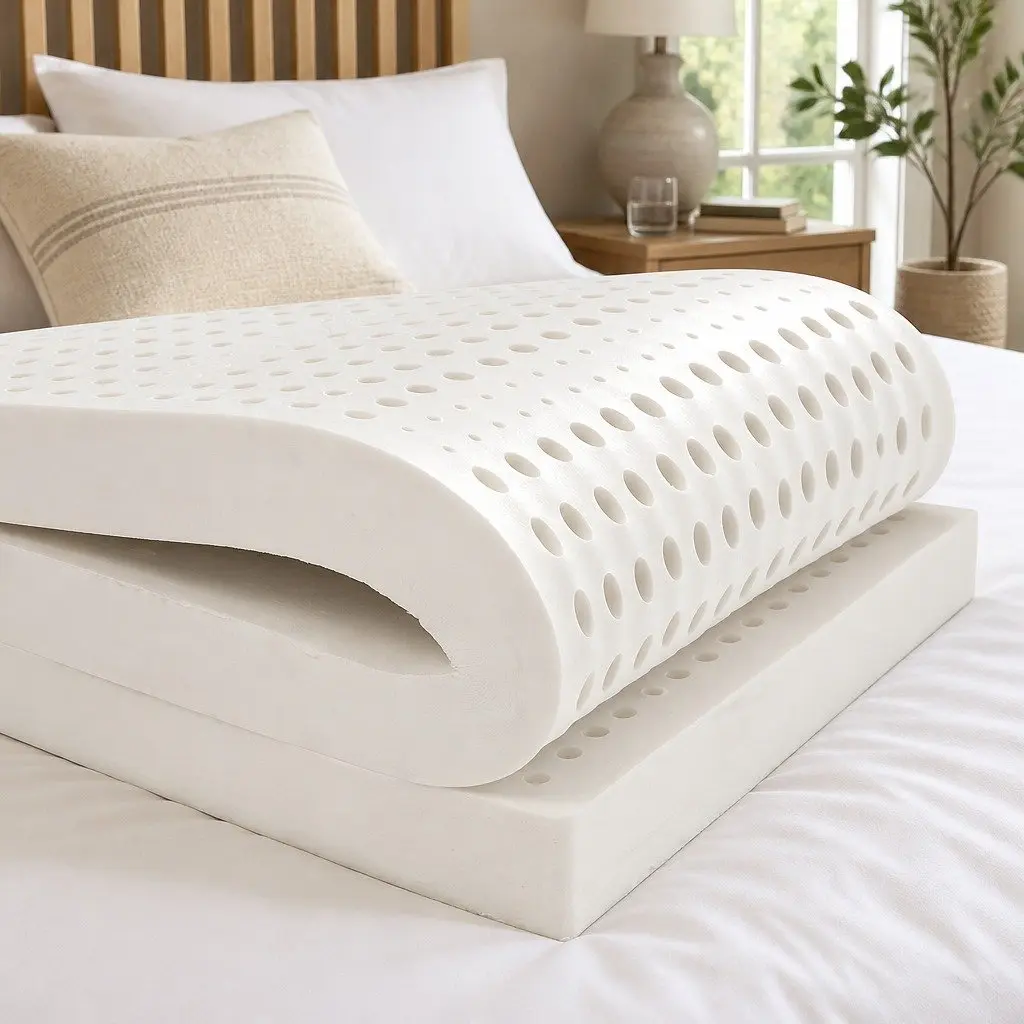Double Mattress Topper 5cm Natural Latex Queen Pressure Relief Support