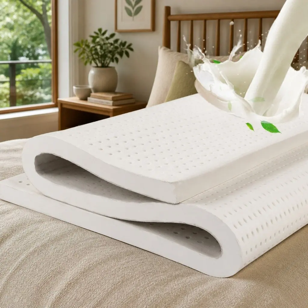 Double Mattress Topper 5cm Natural Latex Queen Pressure Relief Support