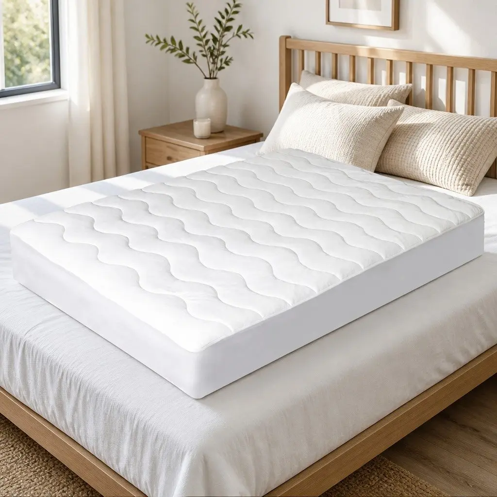 Cooling Mattress Topper Breathable Queen Size Memory Foam Removable Washable