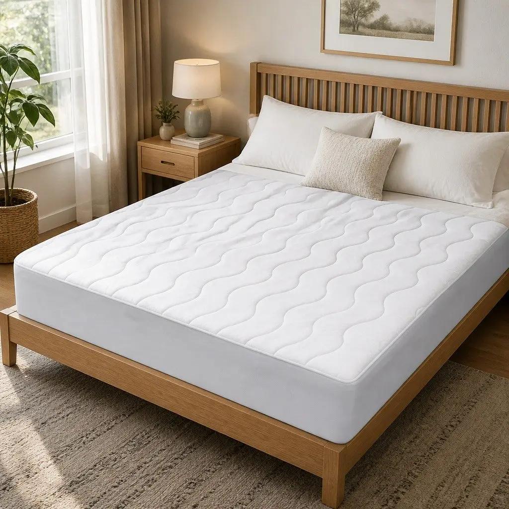 Cooling Mattress Topper Breathable Queen Size Memory Foam Removable Washable