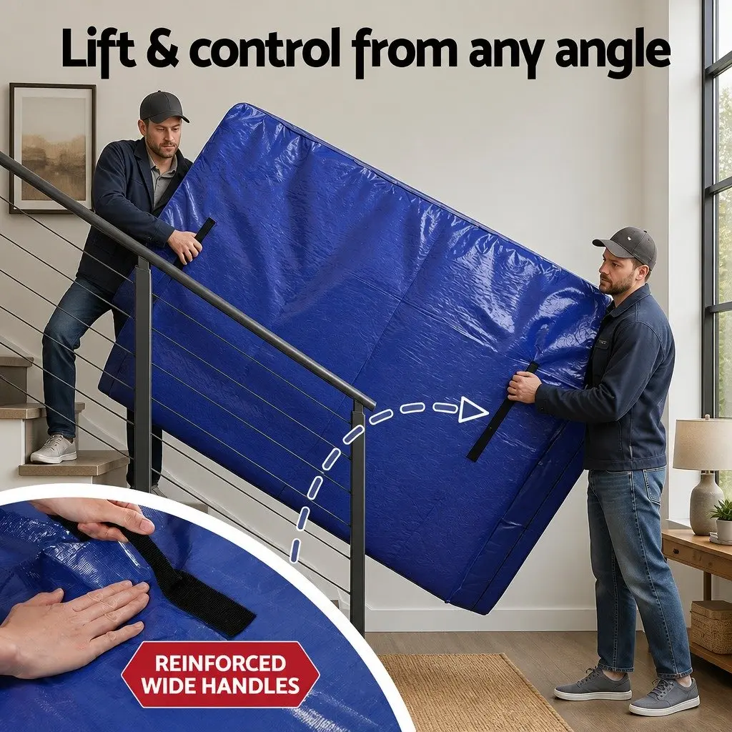 Mattress Bag Heavy-Duty Waterproof Double Size Moving Storage Protector