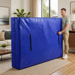 Queen Mattress Bag Moving Storage Waterproof Dust Cover Protector Blue