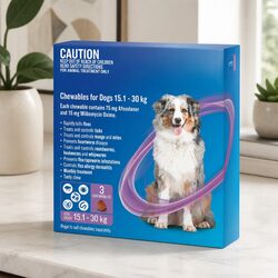 Monthly Parasite Protection Chews for Dogs 15.1-30kg