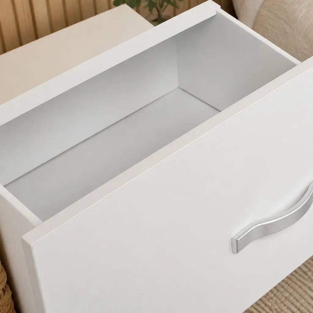 Bedside Table with 2 Drawer Storage