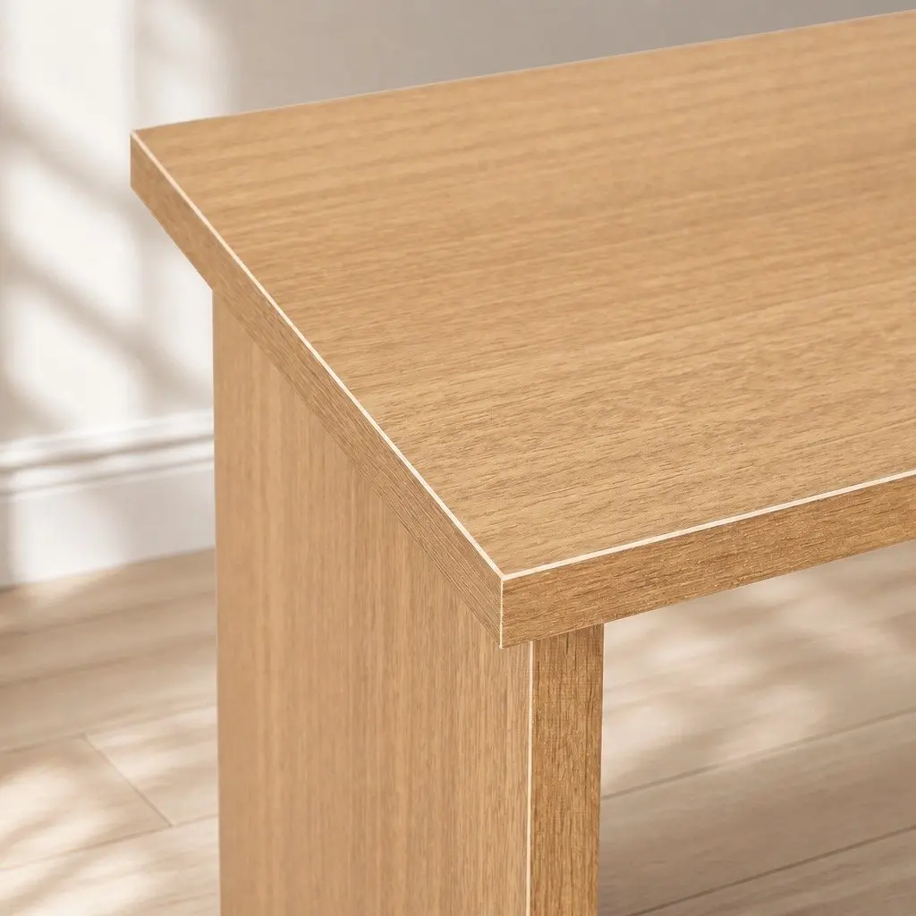 Slim Side Table with Magazine Rack Dark Oak 45cm x 18cm x 55cm