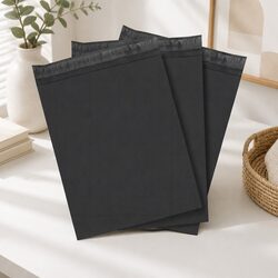 310x405mm Black Poly Mailer Self-Sealing Bag 100 Pack Ecommerce