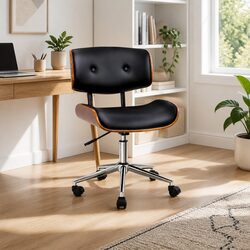 Your Ideal Black PU Leather Office Chair with Wheels