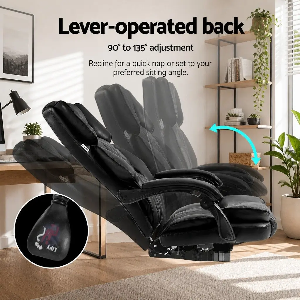 Black Office Chair with Recline Feature