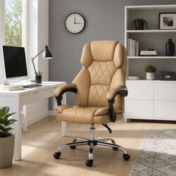 Your Friendly High Back Brown Office Chair Awaits