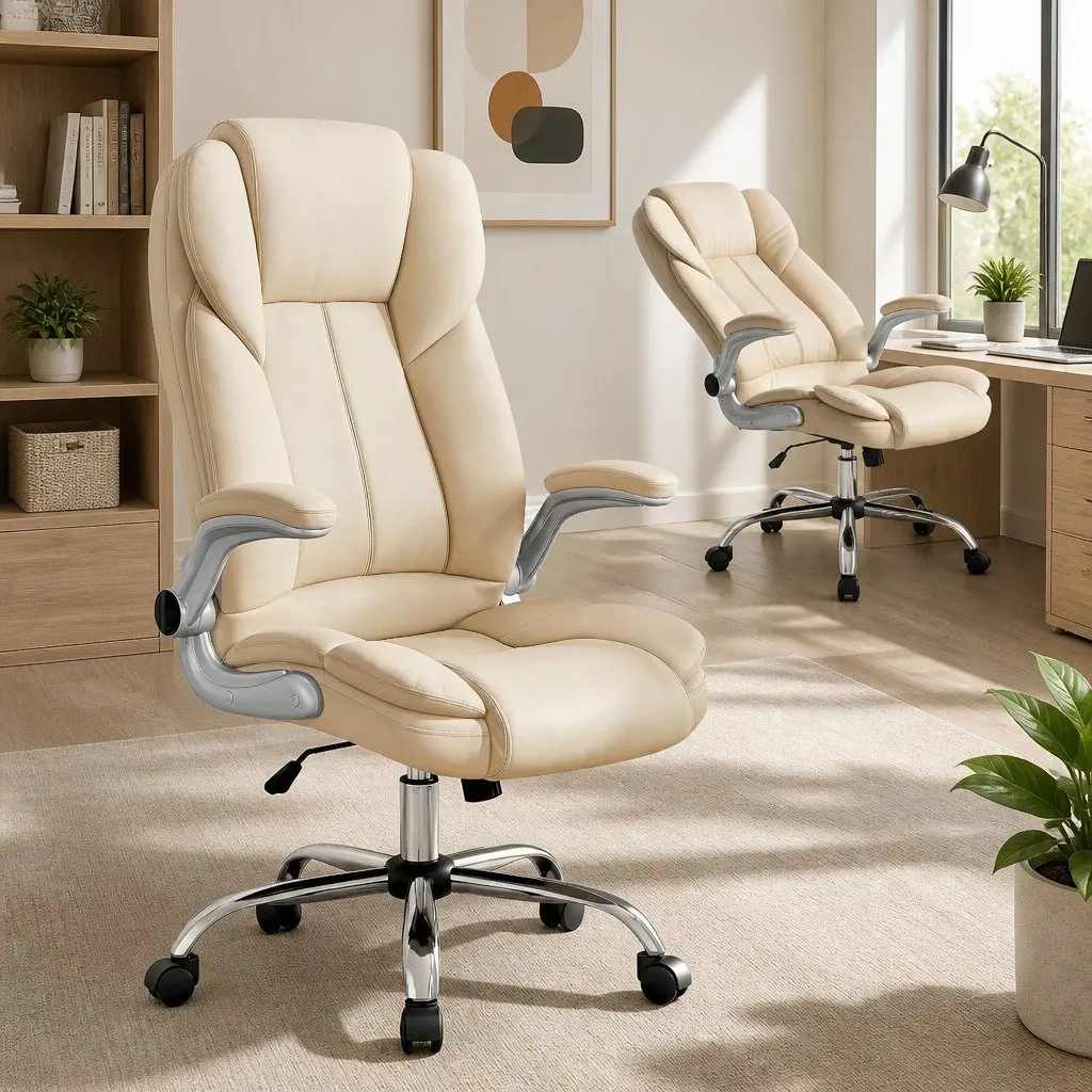 Beige Executive Office Chair