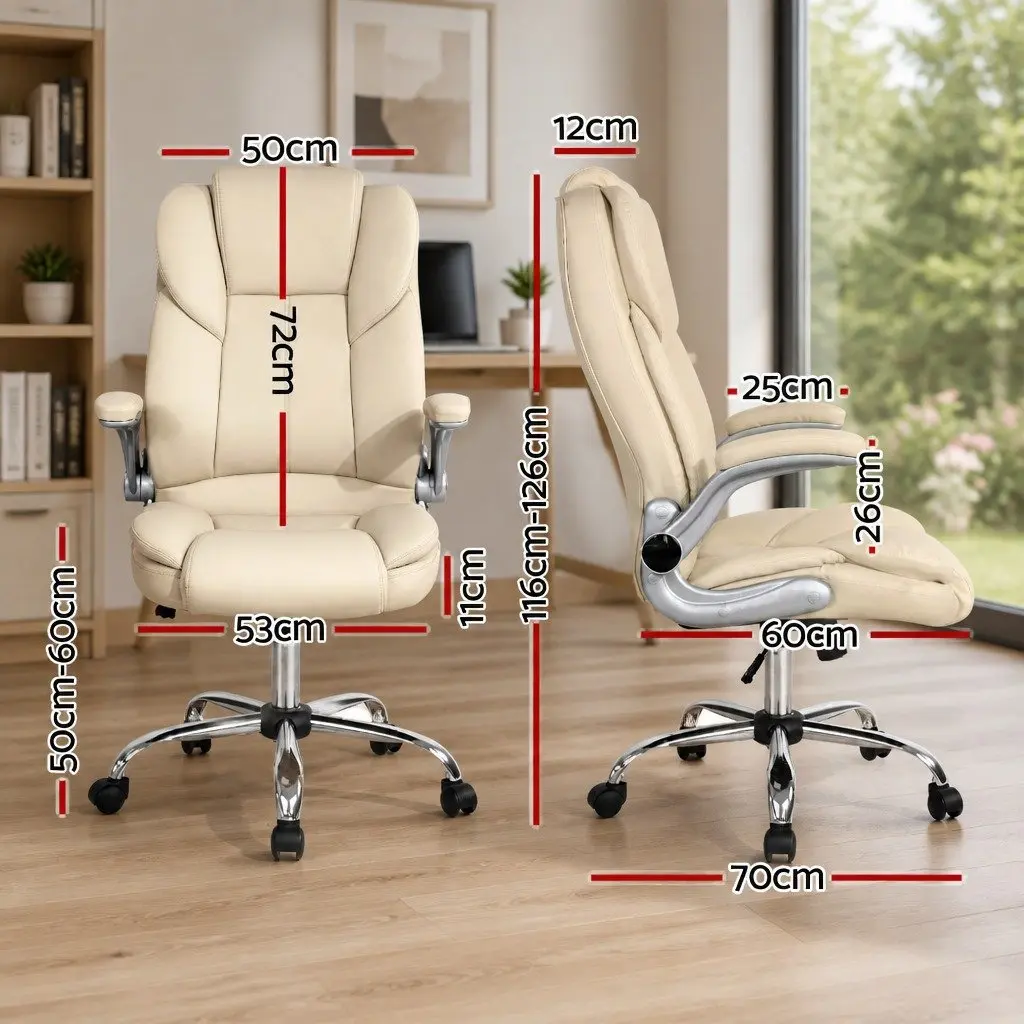 Beige Executive Office Chair