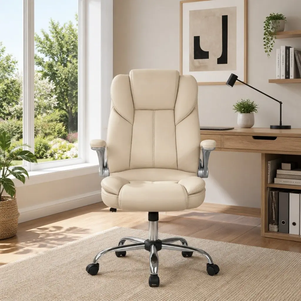 Beige Executive Office Chair
