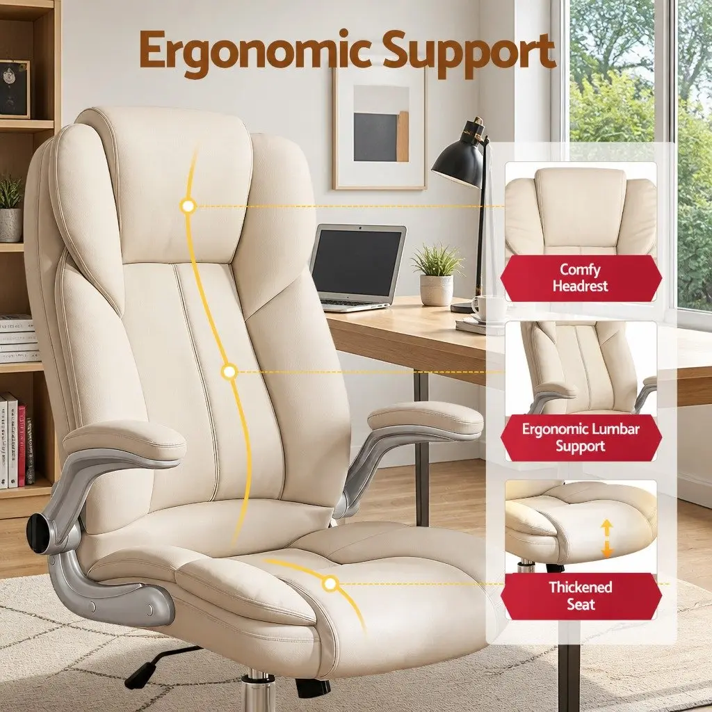 Beige Executive Office Chair
