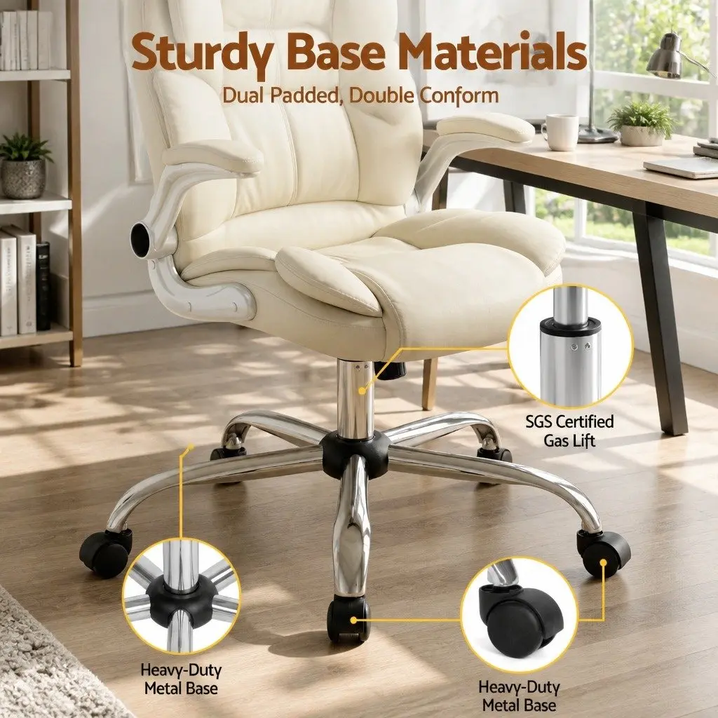 Beige Executive Office Chair