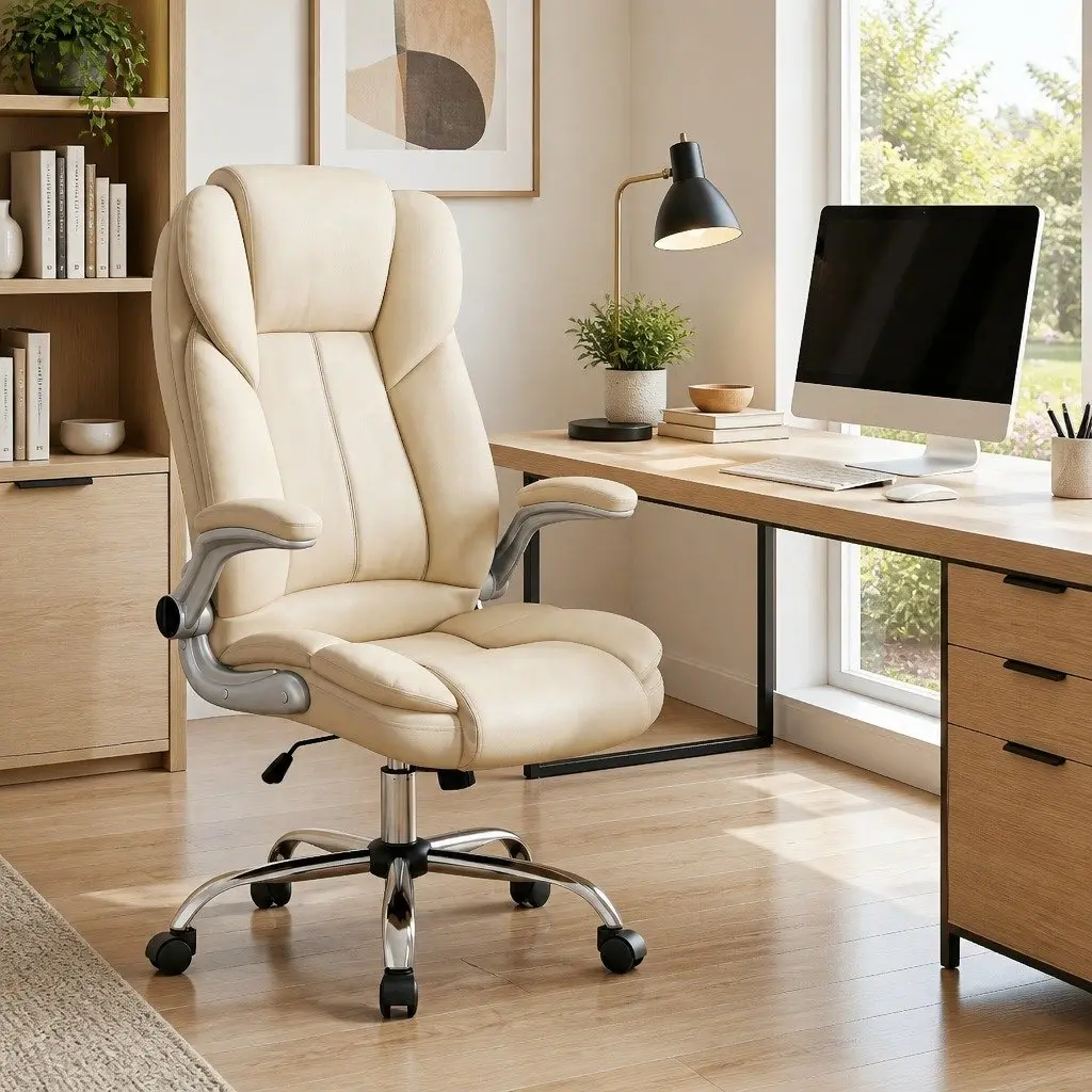 Beige Executive Office Chair