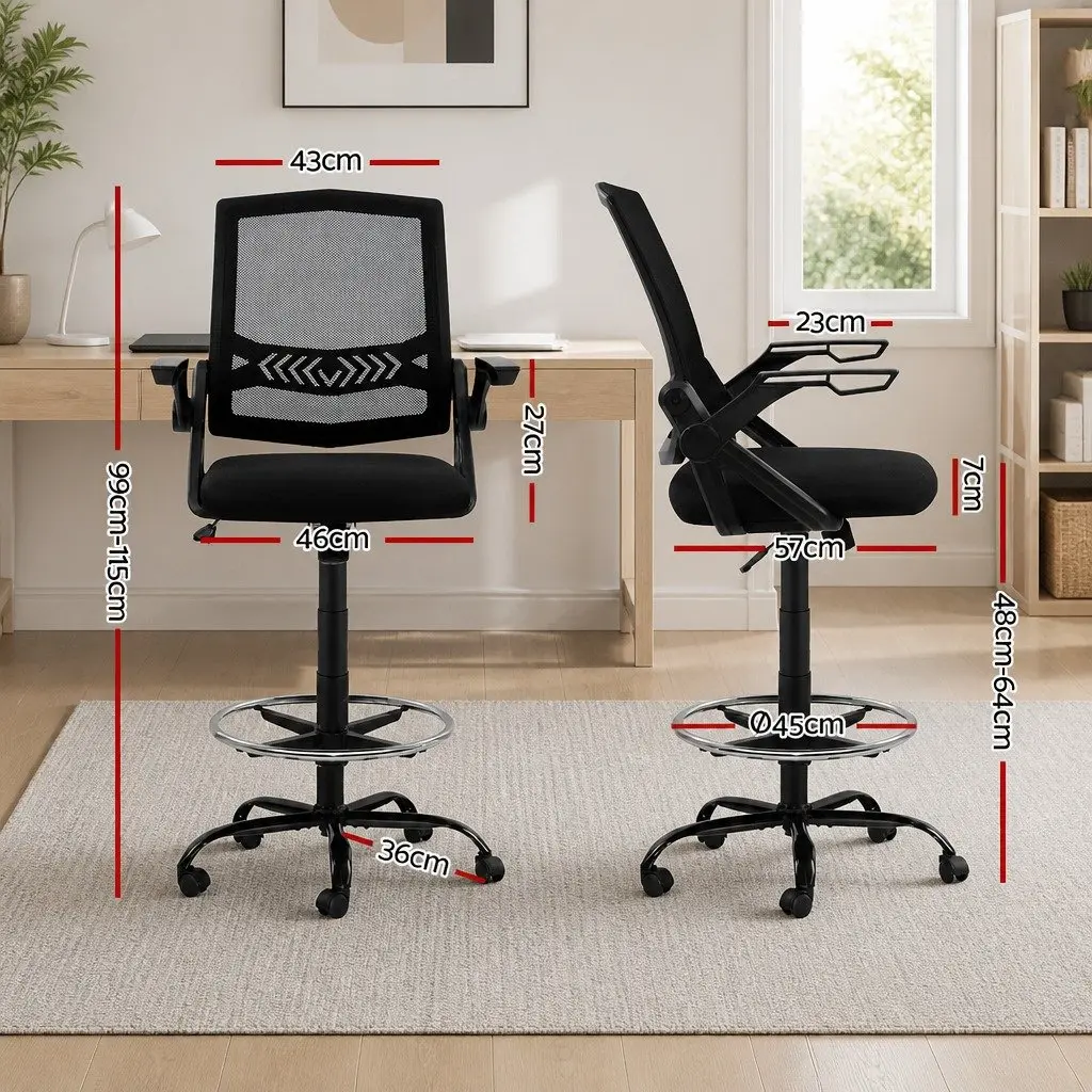 Drafting Stool with Adjustable Options