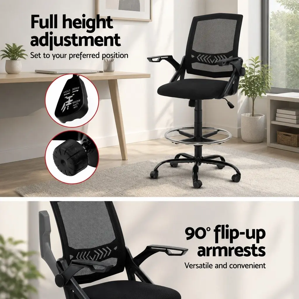 Drafting Stool with Adjustable Options
