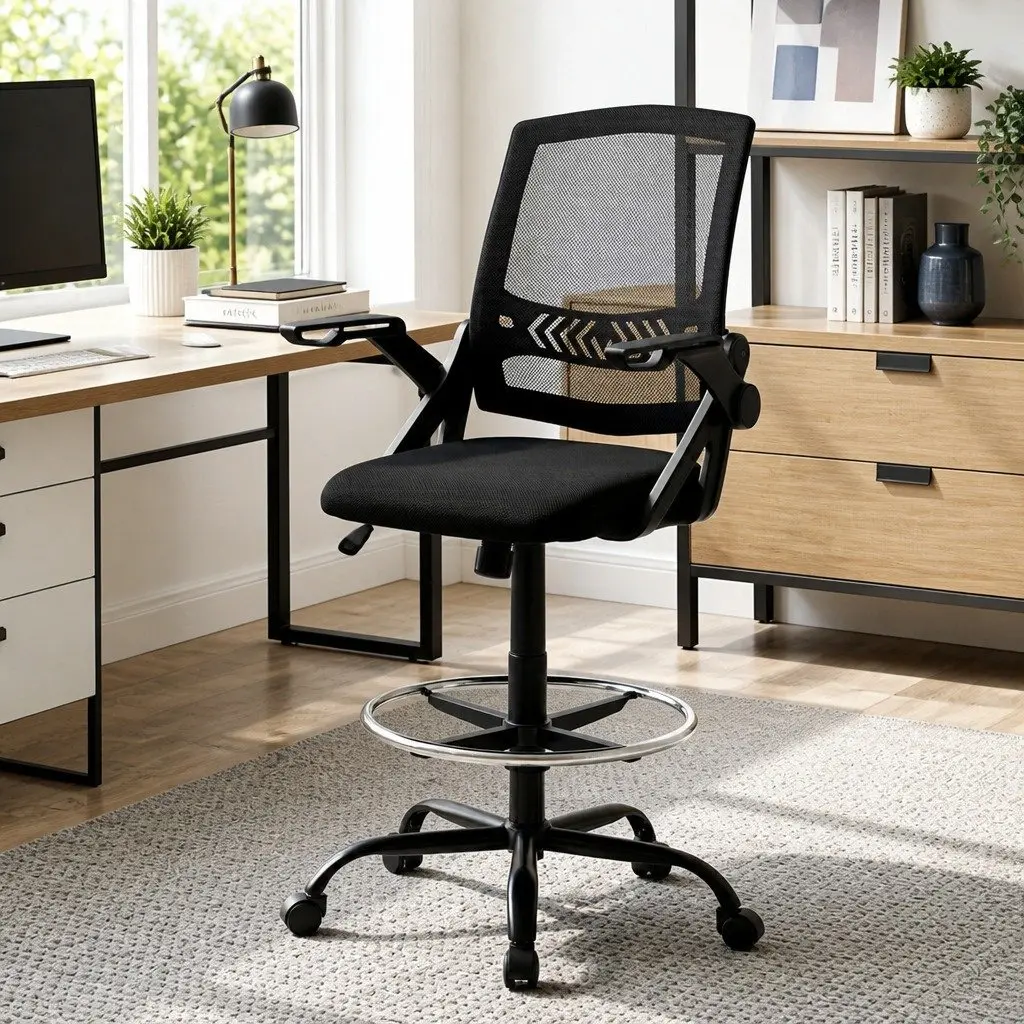 Drafting Stool with Adjustable Options