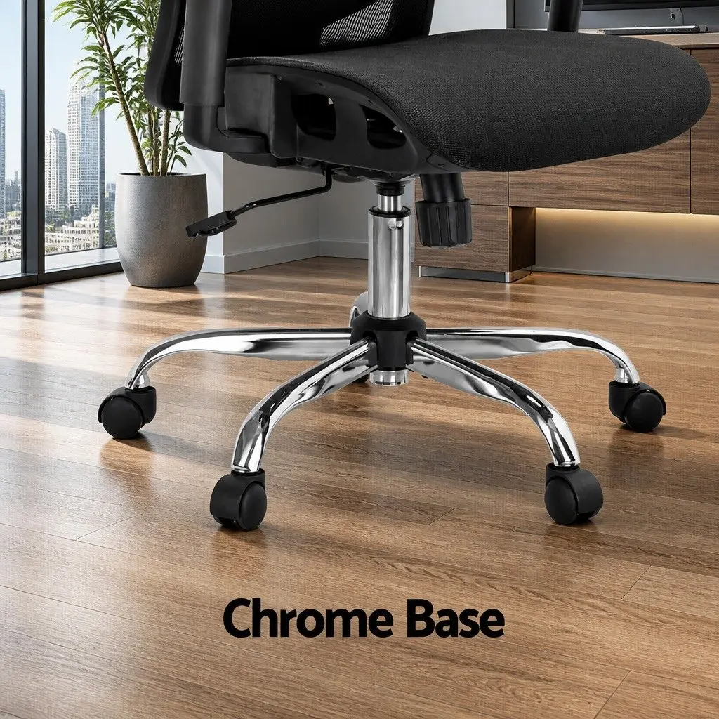 Ergonomic High Back Office Chair Mesh Adjustable Headrest Lumbar Support 360 Degree Swivel Recline