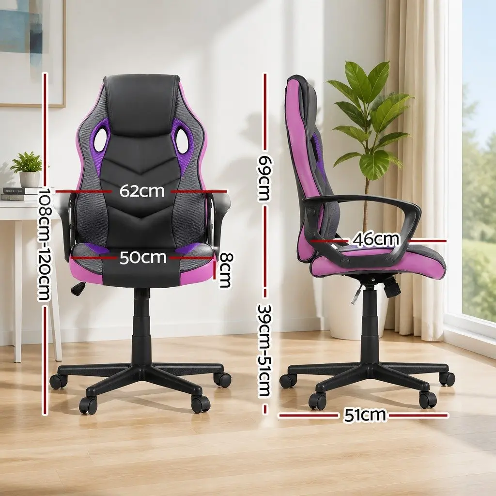 Purple Gaming Chair for Comfort
