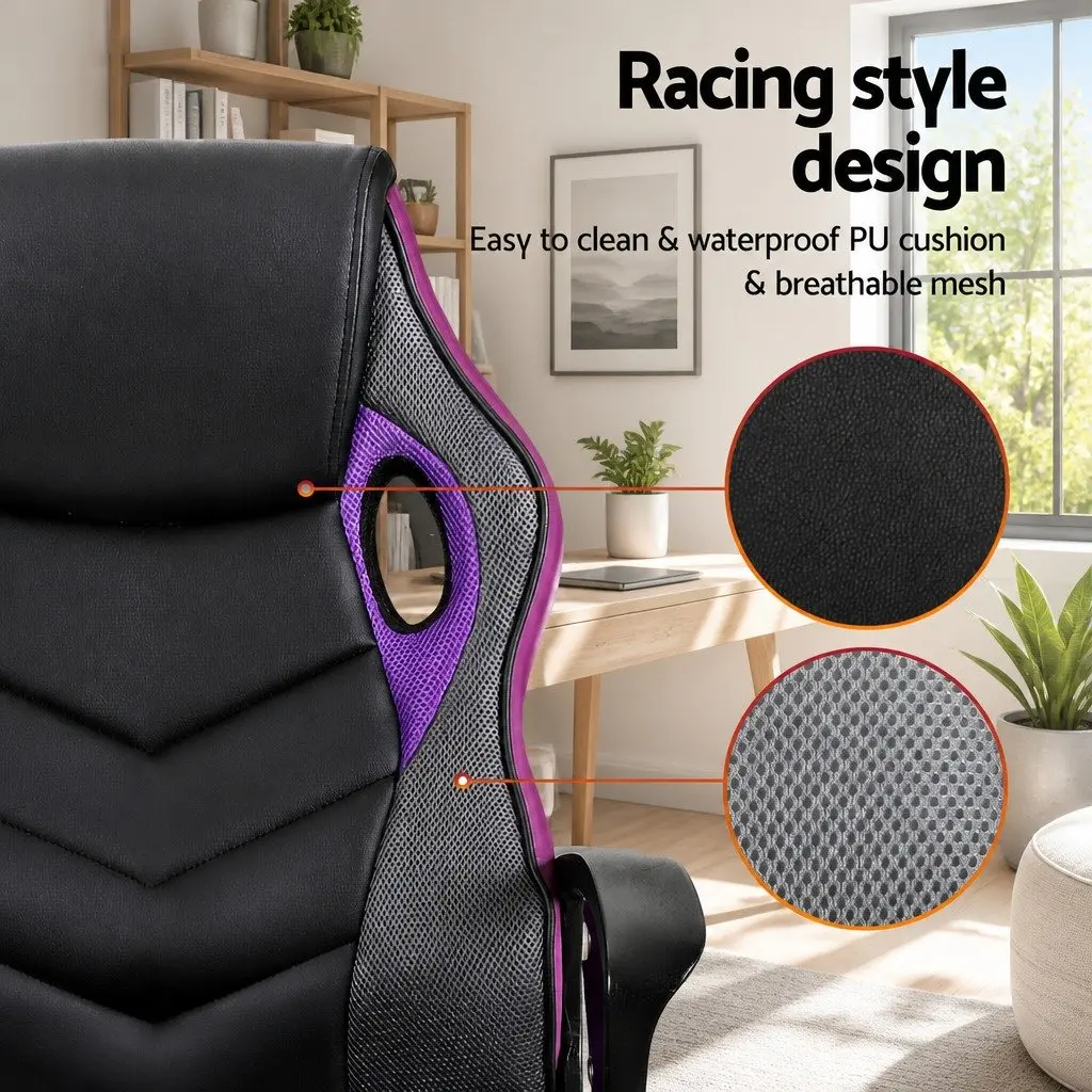 Purple Gaming Chair for Comfort