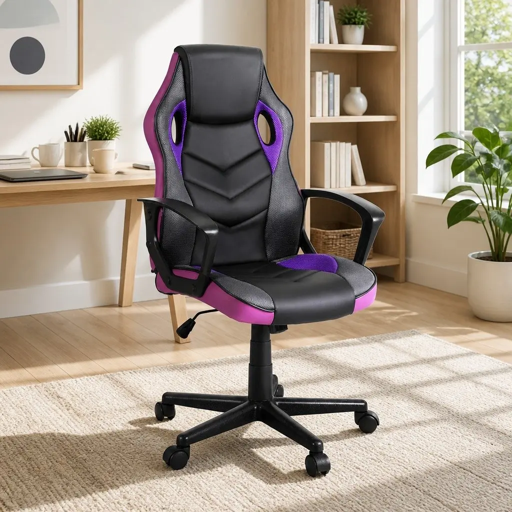 Purple Gaming Chair for Comfort