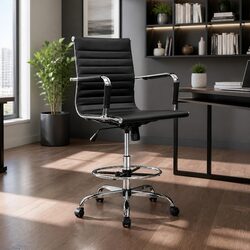 Your New Favorite Black Drafting Stool