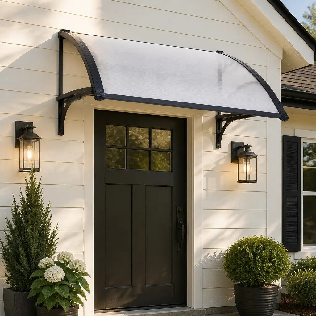 Window Door Awning Outdoor Canopy Transparent 1M x 1.2M Shade Protection