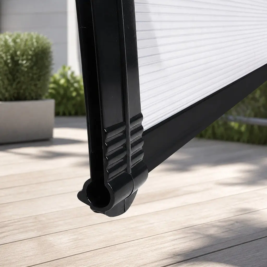 Window Door Awning Outdoor Canopy Transparent 1M x 1.2M Shade Protection