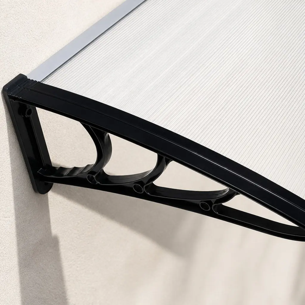 Window Door Awning Outdoor Shade 1M x 4M Transparent PC Panel UV Protection