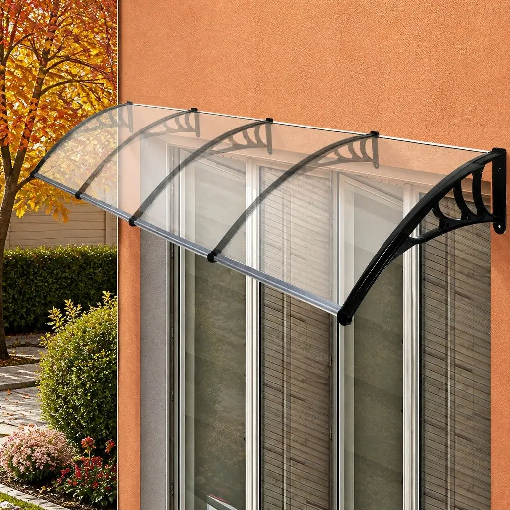 Window Door Awning Outdoor Shade 1M x 4M Transparent PC Panel UV Protection