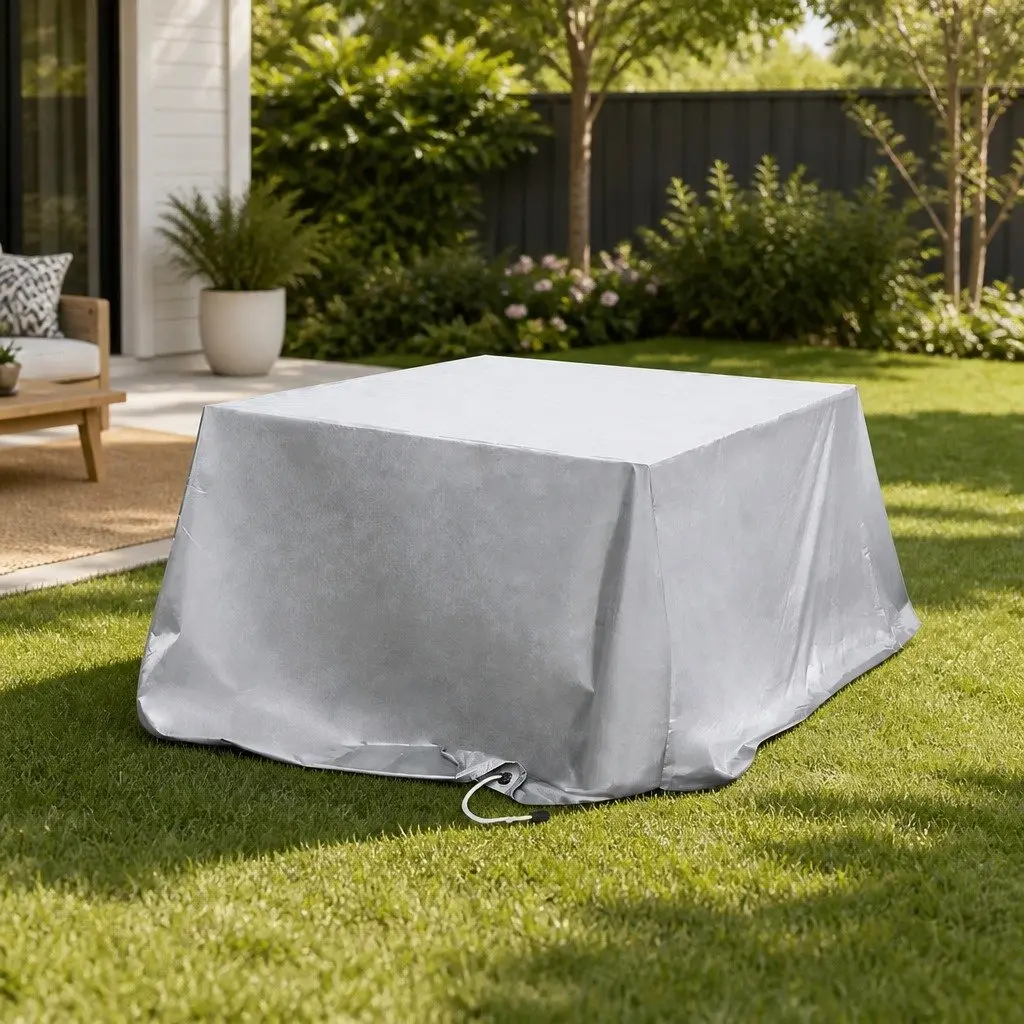 Outdoor Furniture Cover Waterproof Silver Barrier Patio Protector All Weather